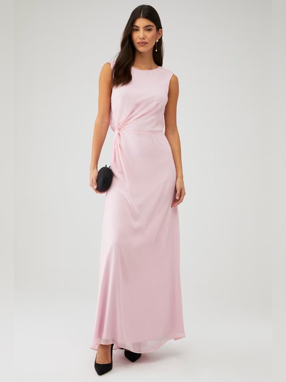 Être Aimé Women’s Daphne Gown in Pink & Black Size Large - Picture 2 of 7